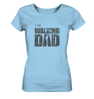 Ladies Organic Shirt - The Walking Dad - Trage DAD2 - D - Sky Blue S front dark