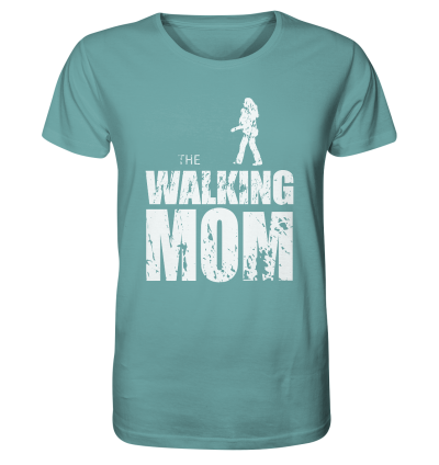 Organic Shirt - The Walking Mom - Trage Top-L - Citadel Blue XS front light