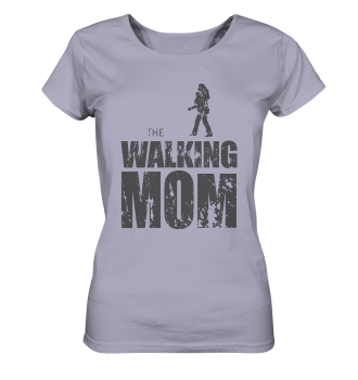 Ladies Organic Shirt - The Walking Mom - Trage Top-D - Lavender S front dark