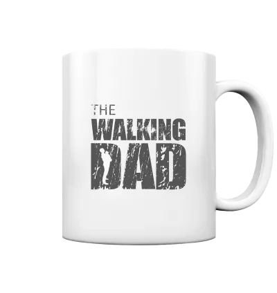 Tasse - glossy - The Walking Dad - Trage DAD3 - D - White glossy 330ml front dark