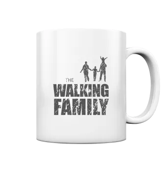 Tasse - glossy - The Walking Family - FAMILY1- D - White glossy 330ml front dark