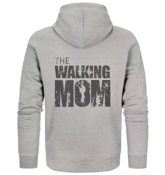 Organic Zipper - The Walking Mom - Trage MOM2 - D - Heather Grey XS back dark