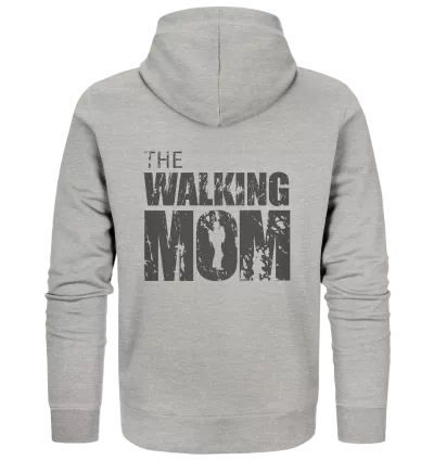 Organic Zipper - The Walking Mom - Trage MOM2 - D - Heather Grey XS back dark