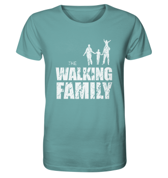 Organic Shirt - The Walking Family - FAMILY1 - L - Citadel Blue XS front light
