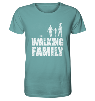 Organic Shirt - The Walking Family - FAMILY1 - L - Citadel Blue XS front light