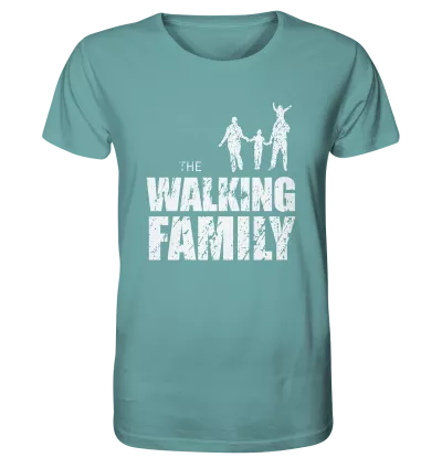 Organic Shirt - The Walking Family - FAMILY1 - L - Citadel Blue XS front light