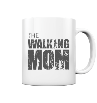 Tasse glossy - The Walking Mom - Trage MOM3-D - White glossy 330ml front dark
