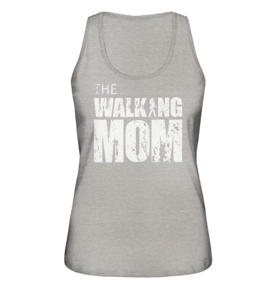 Ladies Organic Tank-Top - The Walking Mom - Trage MOM3 - Heather Grey S front light