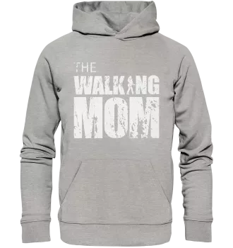 Organic Hoodie - The Walking Mom - Trage MOM3 - Heather Grey XS front light