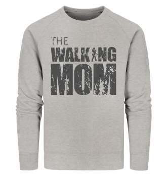 Organic Sweatshirt - The Walking Mom - Trage MOM3-D - Heather Grey S front dark