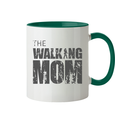 Tasse - The Walking Mom - Trage TWM3 - zweifarbig - Dunkelgruen 330ml front light