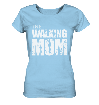 Ladies Organic Shirt - The Walking Mom - Trage MOM2 - L - Sky Blue S front light