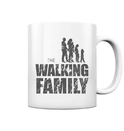 Tasse Glossy - The Walking Family - FAMILY2-D - White glossy 330ml front dark