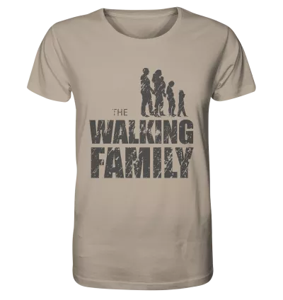 Organic Shirt - The Walking Family - FAMILY2-D - Desert Dust XS front dark